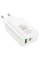 Мережевий зарядний пристрій BOROFONE BN10 Sunlight PD65W dual port(1A1C) charger White (6974443388190)