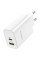 Мережевий зарядний пристрій BOROFONE BN10 Sunlight PD65W dual port(1A1C) charger White (6974443388190)