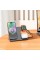 Бездротовий зарядний пристрій HOCO CQ1 Geek folding 3-in-1 magnetic wireless fast charger(for iWatch) Black (6942007602310)