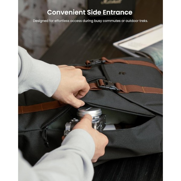 Рюкзак Tomtoc VintPack-TA1 17L Laptop Backpack Black 16 inch/17L (TA1S1D1) (TA1S1D1)