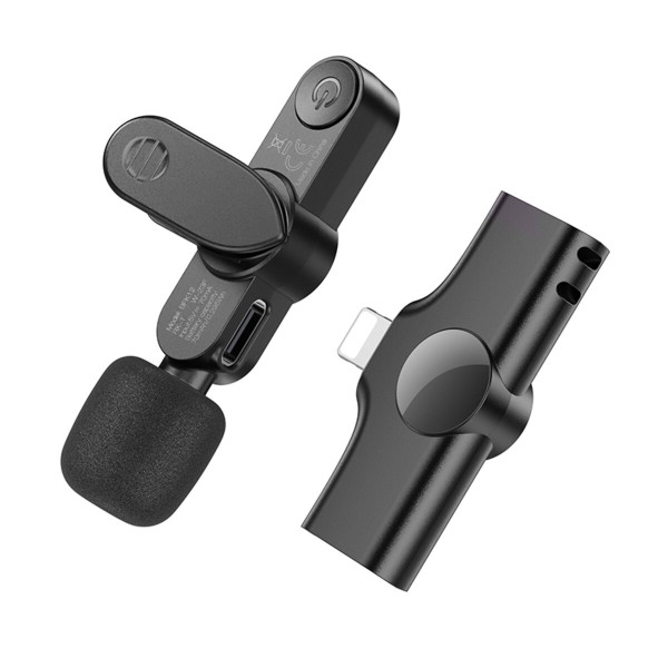 Бездротова мікрофонна система BOROFONE BFK12 Trophy lavalier wireless digital microphone iP Black (6941991106385)