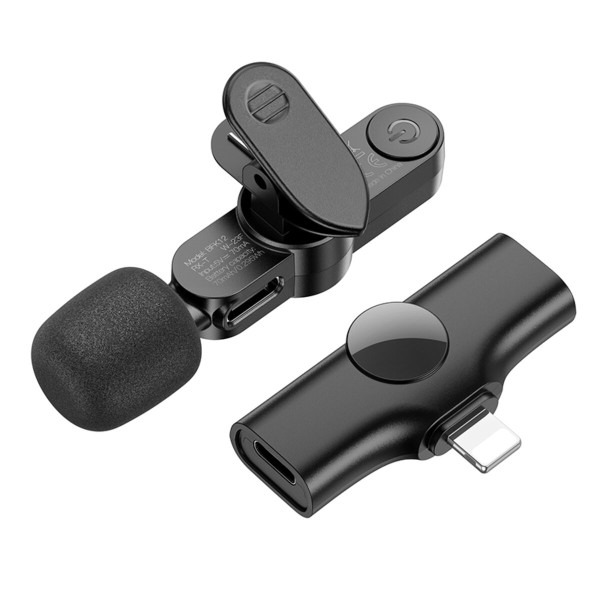 Бездротова мікрофонна система BOROFONE BFK12 Trophy lavalier wireless digital microphone iP Black (6941991106385)