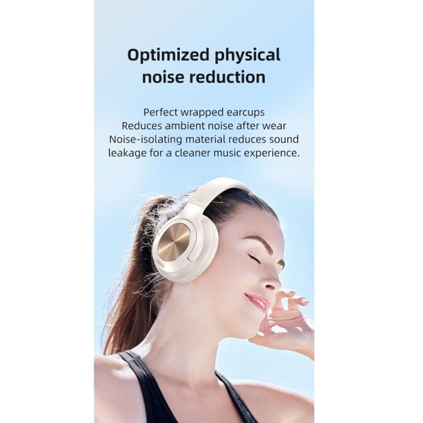 Бездротові навушники USAMS-YH21 Wireless Headphone-- YH Series BT5.3 beige (TDLYEJYS02)