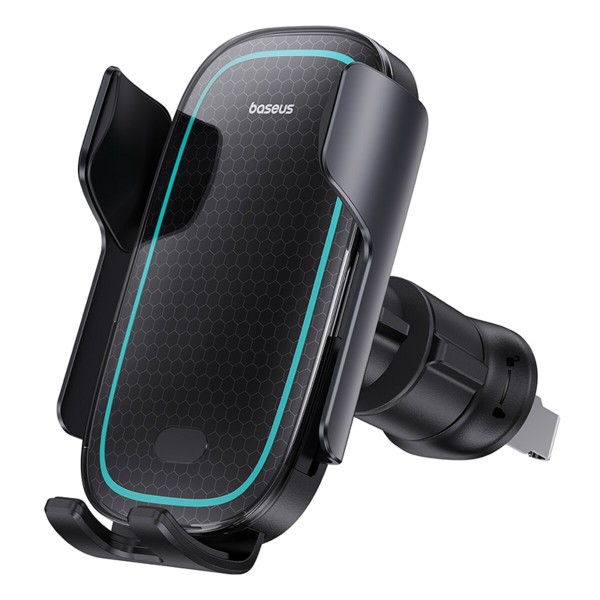 Автотримач для телефона з БЗП Baseus Milky Way Pro Series Wireless Charging Electric Car Mount Phone Holder 15W Cluster Black (C40357000111-00)