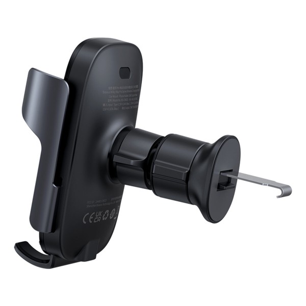 Автотримач для телефона з БЗП Baseus Milky Way Pro Series Wireless Charging Electric Car Mount Phone Holder 15W Cluster Black (C40357000111-00)
