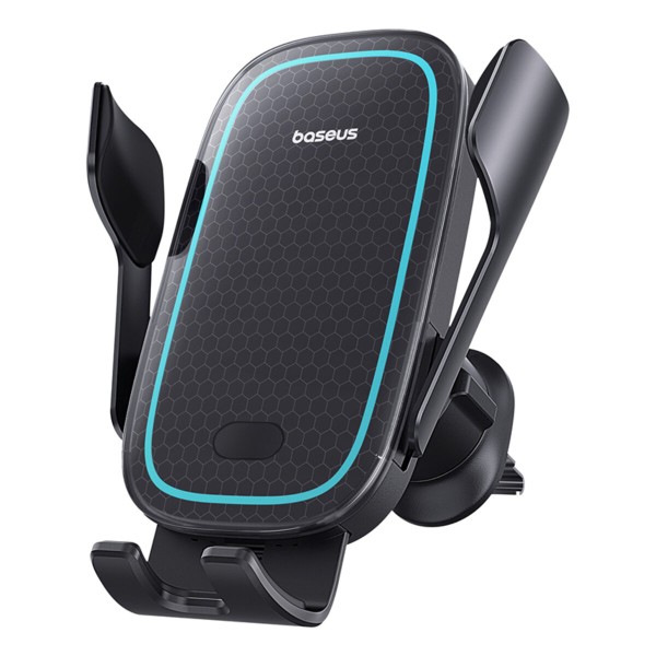 Автотримач для телефона з БЗП Baseus Milky Way Pro Series Wireless Charging Electric Car Mount Phone Holder 15W Cluster Black (C40357000111-00)