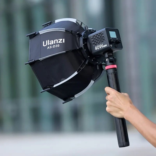 Софтбокс Ulanzi 30cm Octagonal Softbox with Mini Bowens Mount and Grid (UV-L083GBB1 AS-D30) (UV-L083GBB1)