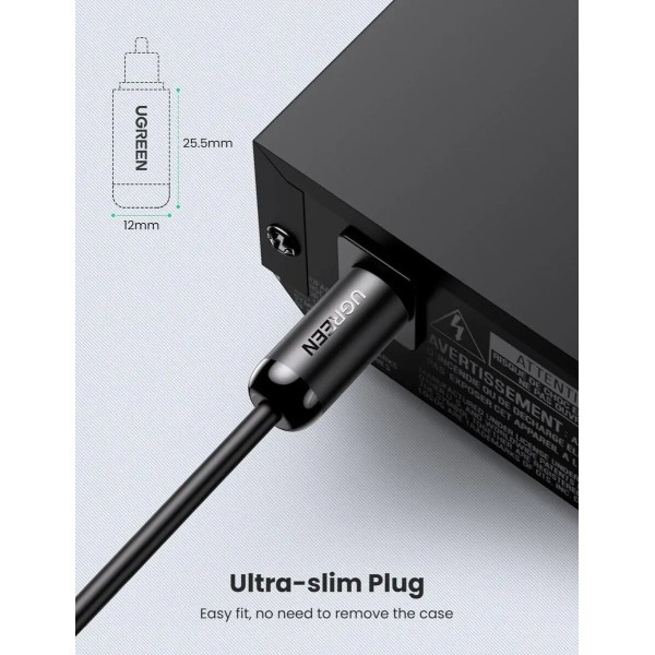 Аудіокабель UGREEN AV122 Toslink Optical Audio Cable 2m (Black)(UGR-70892) (UGR-70892)