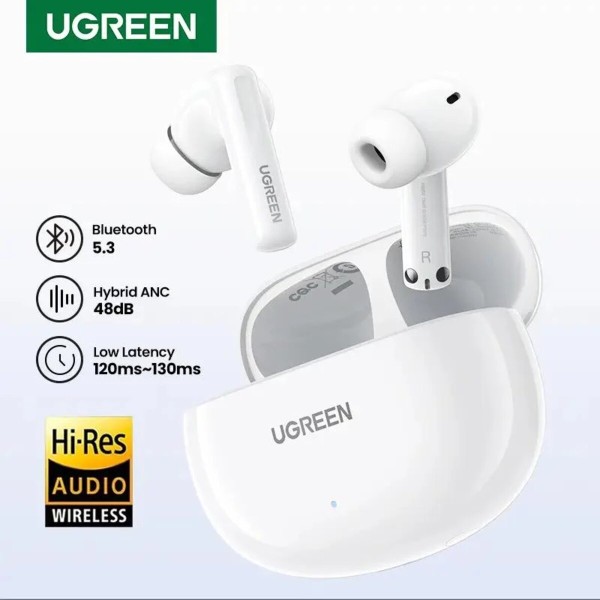 Бездротові навушники UGREEN WS200 HiTune T6 Hybrid Active Noise-Cancelling Earbuds(UGR-15158) (UGR-15158)