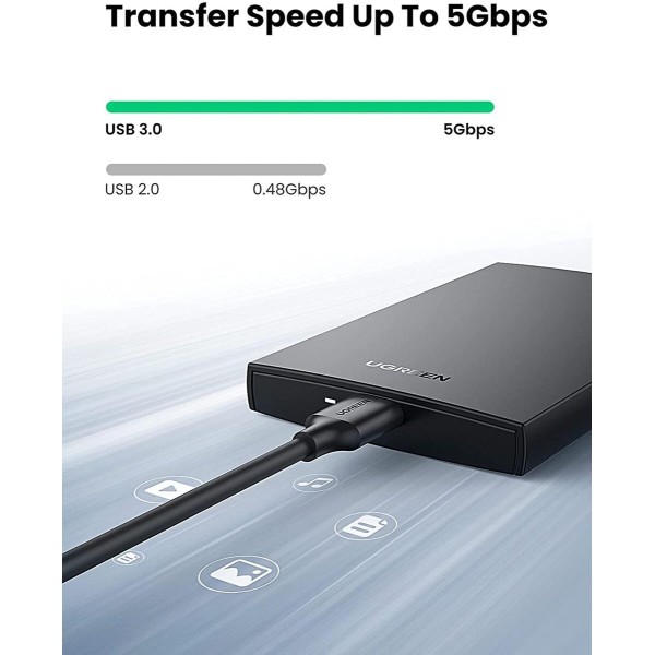 Зовнішня кишеня для накопичувача UGREEN CM237 USB 3.0 2.5Inch Hard Drive Box(UGR-60353) (UGR-60353)