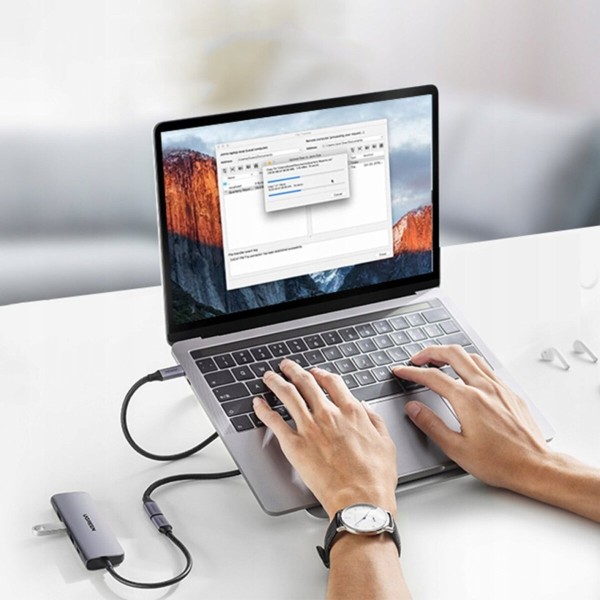 Кабель-подовжувач UGREEN US372 USB-C Male to USB-C Female Gen2 Alu Case Braided Extension Cable 1m (Space Gray)(UGR-30205) (UGR-30205)