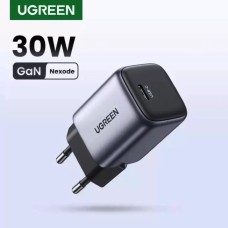 Мережевий зарядний пристрій UGREEN CD319 USB-C GaN Fast Charger 30W EU (Space Gray)(UGR-90666) (UGR-90666)
