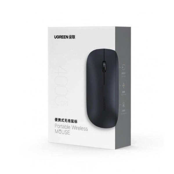 Маніпулятор миша UGREEN MU001 Portable Wireless Mouse (Black) (UGR-90372)