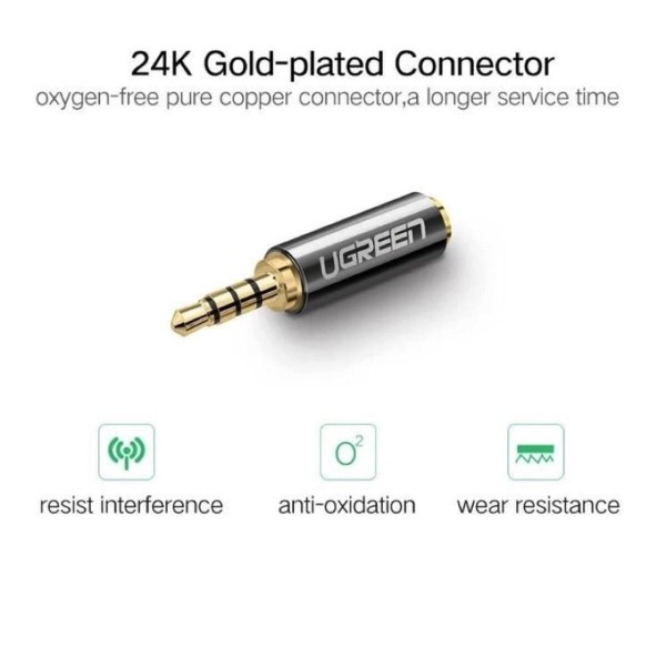Аудіо адаптер UGREEN 3.5mm Male to 2.5mm Female Adapter(UGR-20502) (UGR-20502)