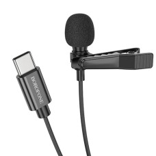 Бездротова мікрофонна система BOROFONE BFK11 Elegant lavalier microphone Type-C Black (6941991106682)