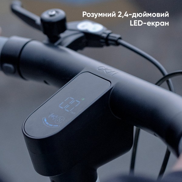 Електросамокат з сидінням OKAI Ceetle PRO EA10C Black 10', 350(900)W, 25Km/h, 10,4Ah, 55Km, 20%, NFC, App, 29kg (EA10C-B)