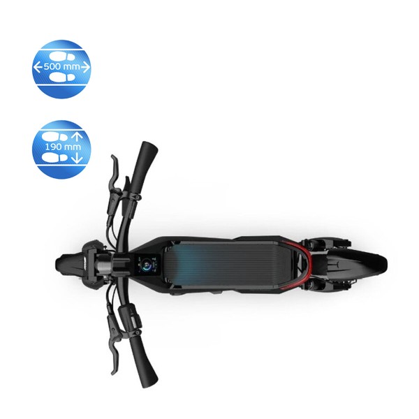 Електросамокат OKAI ES800 Panther Off-Road Black 12", 1500(3000)W, Dual Motor, 19,2Ah, 50km, 60km\h, 35%, NFC, App, 43kg (ES800-B)