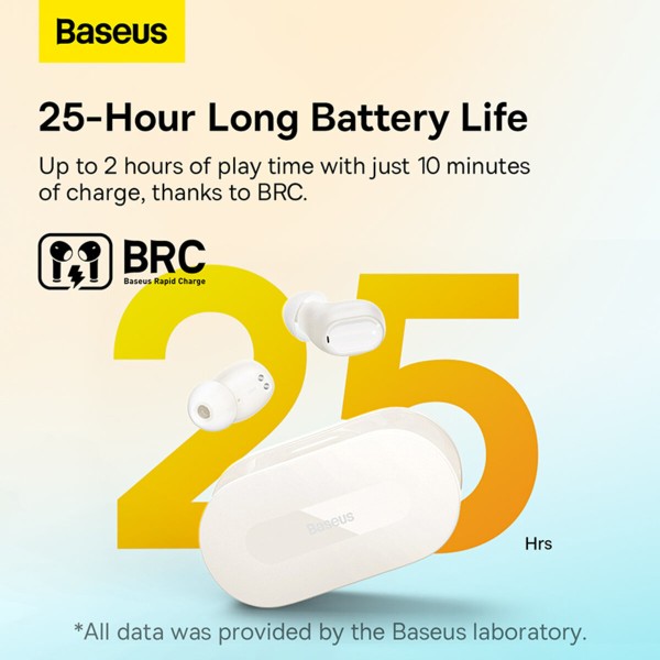 Бездротові навушники Baseus Bowie EZ10 True Wireless Earphones White (A00054300226-Z1)