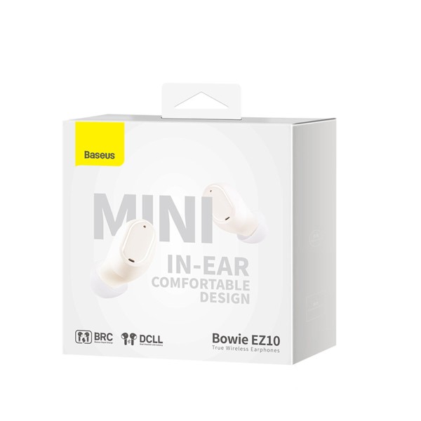 Бездротові навушники Baseus Bowie EZ10 True Wireless Earphones White (A00054300226-Z1)