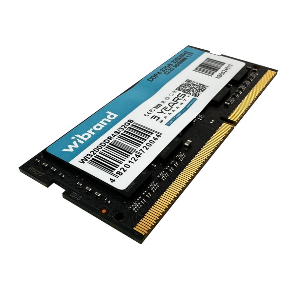 Оперативна пам'ять DDR4 Wibrand 32GB 3200MHz CL22 SODIMM (WI3200DDR4S/32GB)