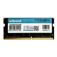 Оперативна пам'ять DDR4 Wibrand 8GB 2666MHz CL19 SODIMM (WI2666DDR4S/8GB)