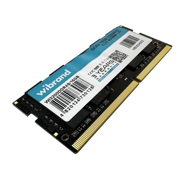 Оперативна пам'ять DDR4 Wibrand 16GB 3200MHz CL22 SODIMM (WI3200DDR4S/16GB)