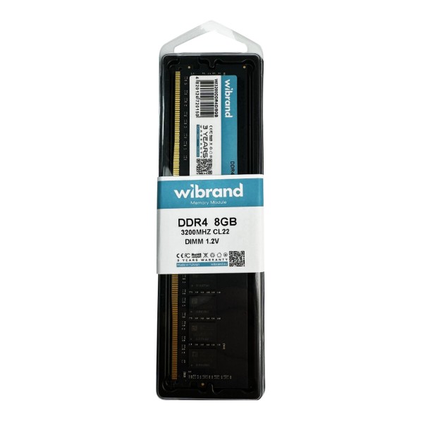 Оперативна пам'ять DDR4 Wibrand 8GB 3200MHz CL22 DIMM (WI3200DDR4D/8GB)