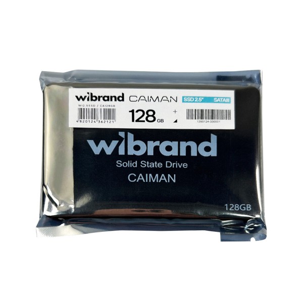 Накопичувач SSD Wibrand Caiman 128GB 2.5" 7mm SATAIII Bulk (WI2.5SSD/CA128GB)