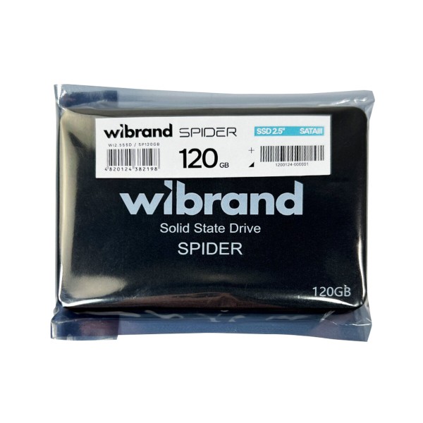Накопичувач SSD Wibrand Spider 120GB 2.5" 7mm SATAIII Bulk (WI2.5SSD/SP120GB)