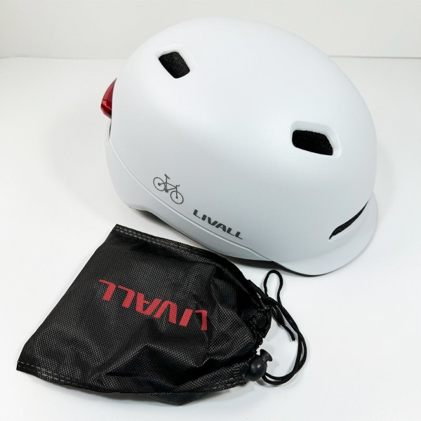 Захисний шолом Livall C20 (L) White (57-61см), сигнал стопів (LIV-000C20-4342)