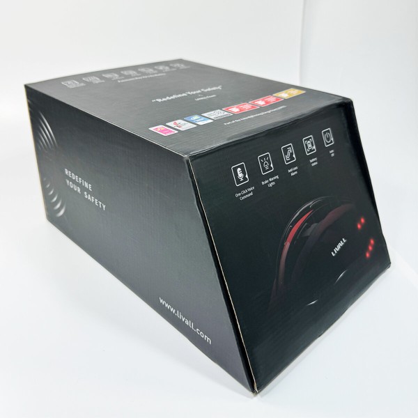 Захисний шолом Livall MT1 NEO (M) Black/Red (54-58см), акустика, мікрофон, сигнали поворотів та стопів, додаток, пульт BR80, Bluetooth (LIV-T0MT1N-1243)