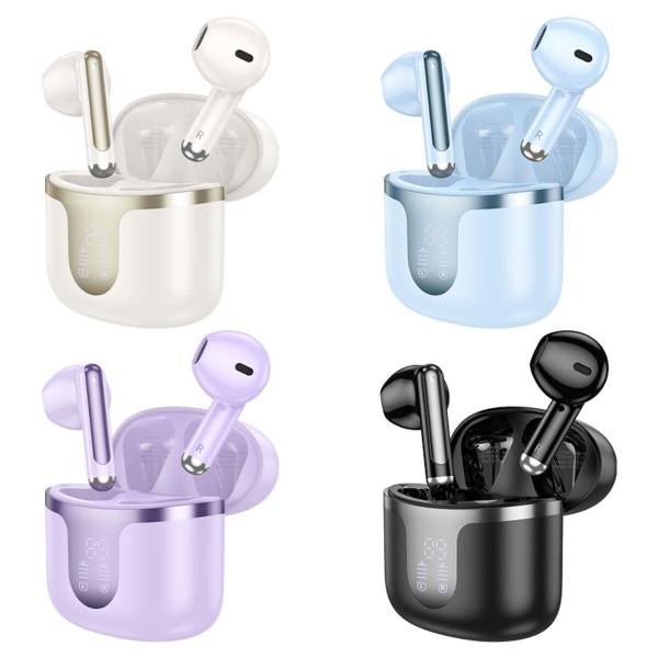 Бездротові навушники HOCO EQ7 Snowflake true wireless BT headset Purple (6942007617758)