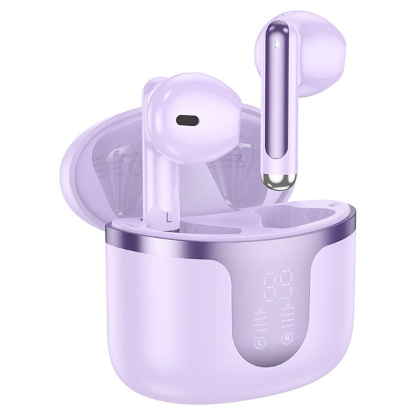 Бездротові навушники HOCO EQ7 Snowflake true wireless BT headset Purple (6942007617758)