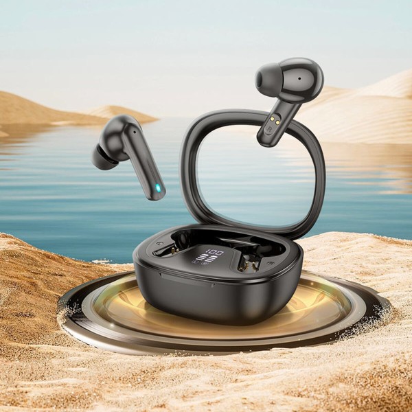 Бездротові навушники HOCO EQ6 Shadow true wireless BT headset Black (6942007604710)