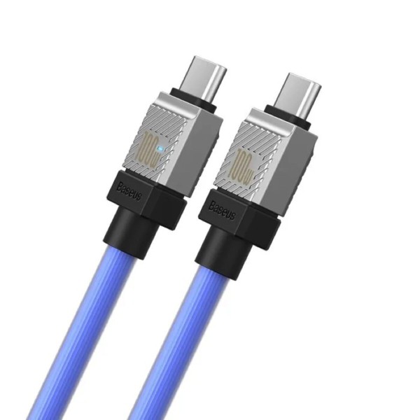 Кабель Baseus CoolPlay Series Fast Charging Cable Type-C to Type-C 100W 1m Blue (CAKW000203)