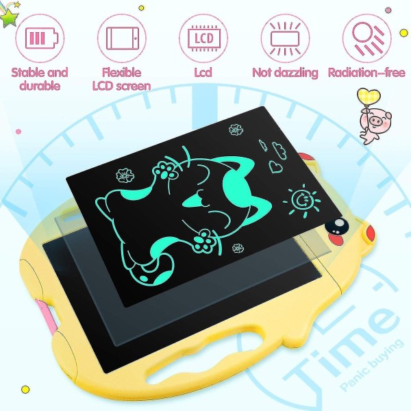 Графічний планшет Kids Pad 9" Color Piggy Yellow (2000985000406)