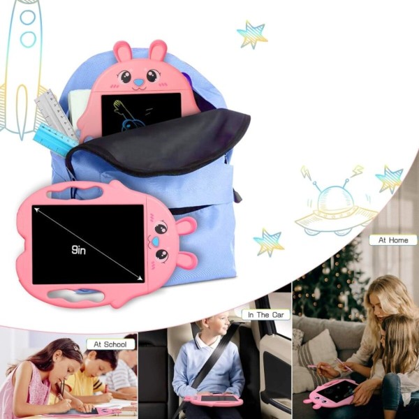 Графічний планшет Kids Pad 9" Color Bunny Pink (2000985000420)
