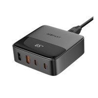 Мережевий зарядний пристрій ACEFAST Z6 PD65W GaN (2*USB-C+2*USB-A) desktop charging adapter Black (6974316283324)