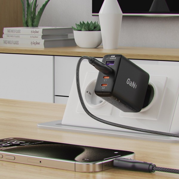 Кабель ACEFAST C8-04 USB-A to USB-C charging data cable Black (6974316282693)