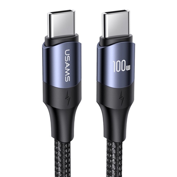 Кабель Usams US-SJ524 U71 Type-C To Type-C 100W PD Fast Charging & Data Cable 1.2m black (SJ524USB01)