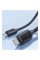 Кабель Usams US-SJ691 60W Striped Data Cable Type-C To Type-C-KY Series 1M black (SJ691USB01)