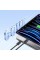 Кабель Usams US-SJ691 60W Striped Data Cable Type-C To Type-C-KY Series 1M black (SJ691USB01)