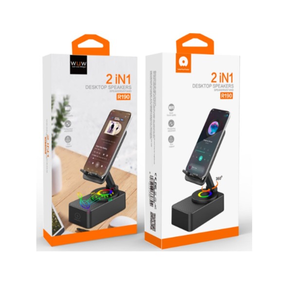 Портативна колонка WUW-R190 black (6972573336302)