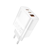 Мережевий зарядний пристрій WUW-C199 PD65W+PD20W+QC18W GaN C white (6972573336715)