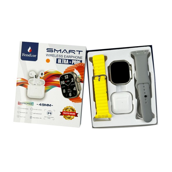 Смарт-годинник Fendior S30 Pro Max+TWS Yellow (FendiorS30PYellow)