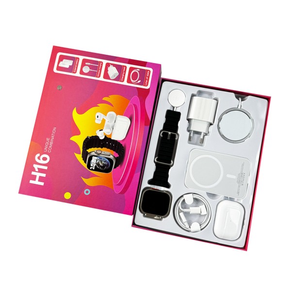 Смарт-годинник Fendior H16+TWS+Powerbank+Charge Black (FendiorH16Black)