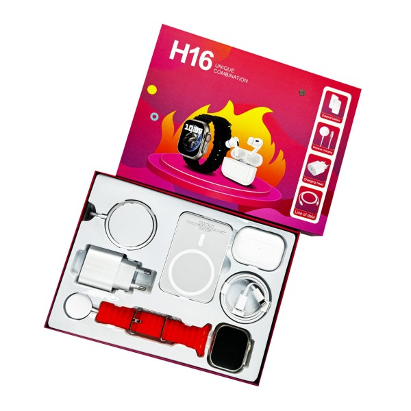 Смарт-годинник Fendior H16+TWS+Powerbank+Charge Orange (FendiorH16POrange)
