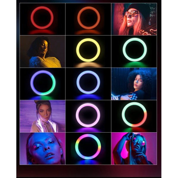 Кільцева лампа NNHQ-10 RGB (26см) (NNHQ10RGB)