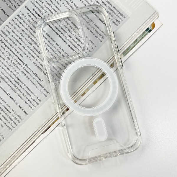 Чохол для смартфона Space Magnetic for Apple iPhone 16 Pro Transparent (SpaceMAG16pClear)