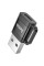 Адаптер HOCO UA31D USB male to Type-C female USB2.0 adapter Black (6942007628143)